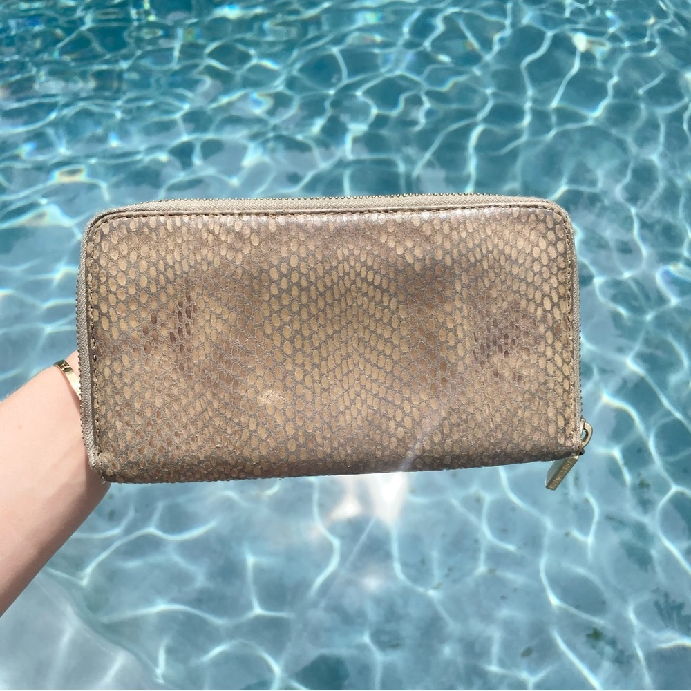 Tory Burch Python Continental Zip Wallet - Picture 9 of 9
